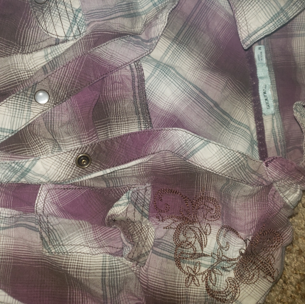 Plaid button down